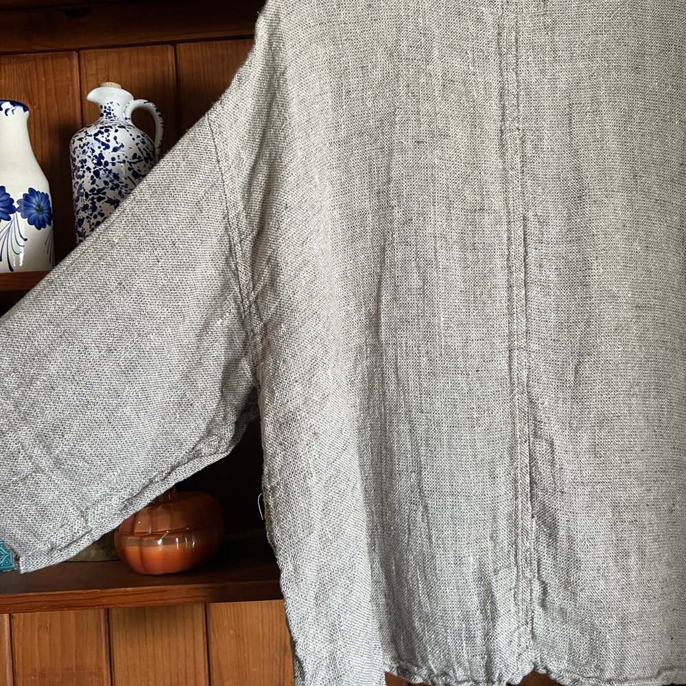 Flax Heathered Gray Knit Top - Picture 7 of 8